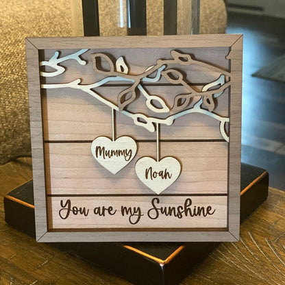 Personalized Wooden Sign Couples Custom Wood Sign Personalized Wooden Family Tree Sign
