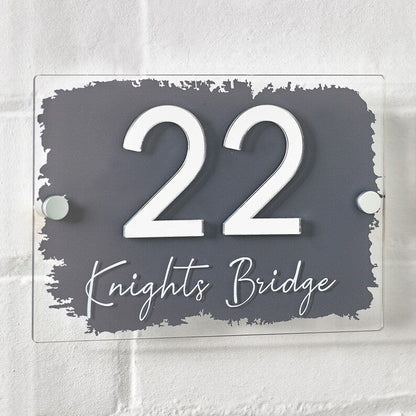 House Number Sign Printed Address Door Signage