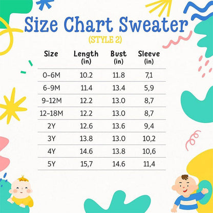 Hand-Embroidered Baby Christmas Sweater, Toddler Holiday Sweater
