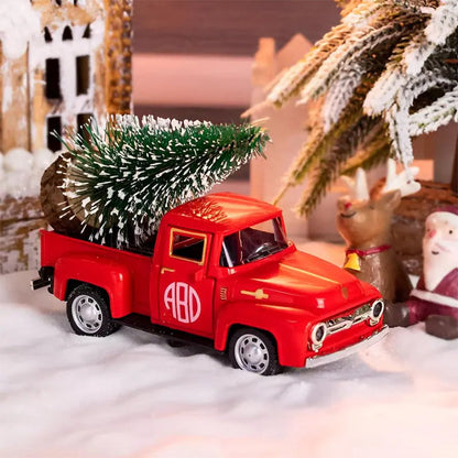 Christmas Tree Truck w Personalisation on Door
