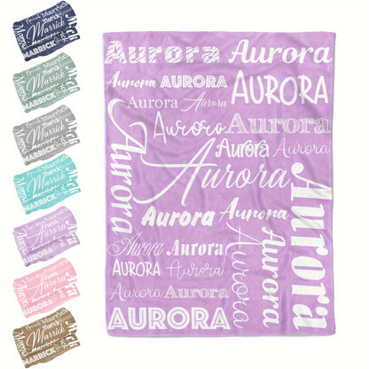 Personalized Flannel Blanket Custom with Name