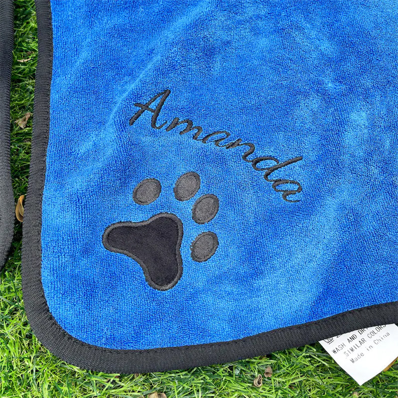 Personalized Dog Robe - Personalized Pet Towel
