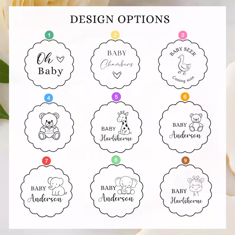 Personalized Baby Name Cookie Stamp – Custom Fondant Stamp