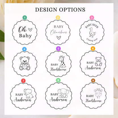 Personalized Baby Name Cookie Stamp – Custom Fondant Stamp