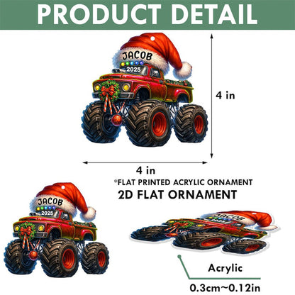 Personalized Monster Truck Christmas Ornament,Truck Ornament,Christmas Gift
