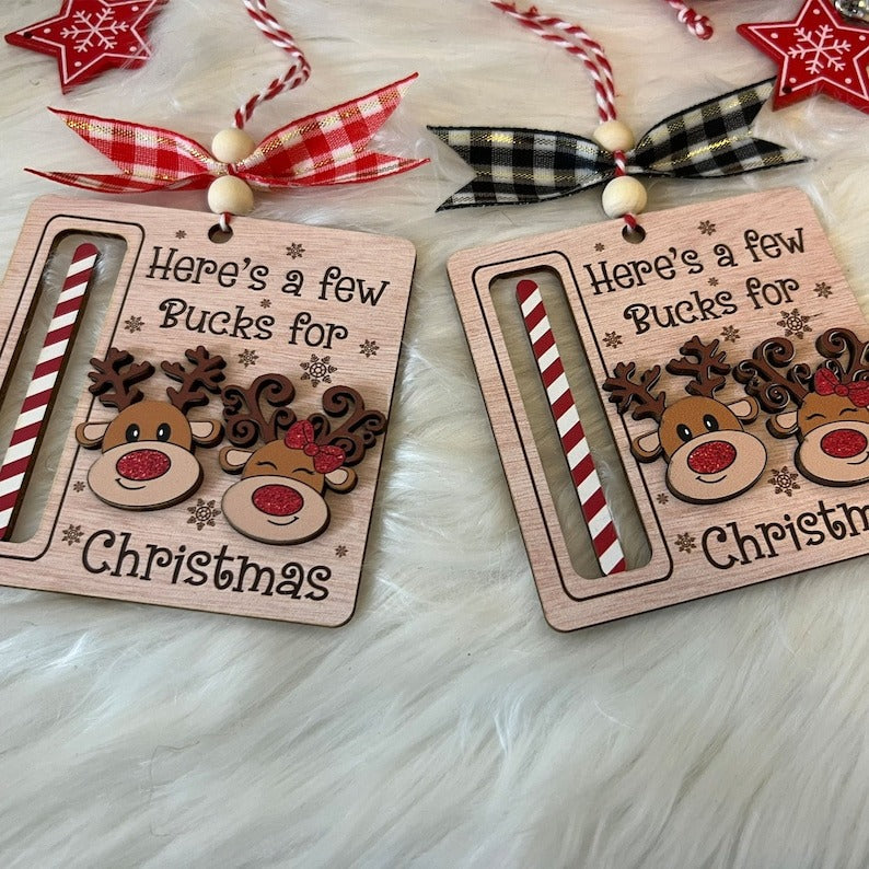 Cute Money Holder Christmas Ornament Gifts, Here’s A Few Bucks for Christmas