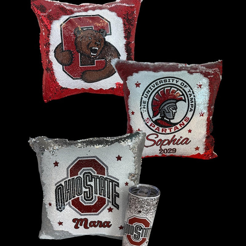 Personalized College logo pillow, University pillow college bed party pillow Graduation Gift
