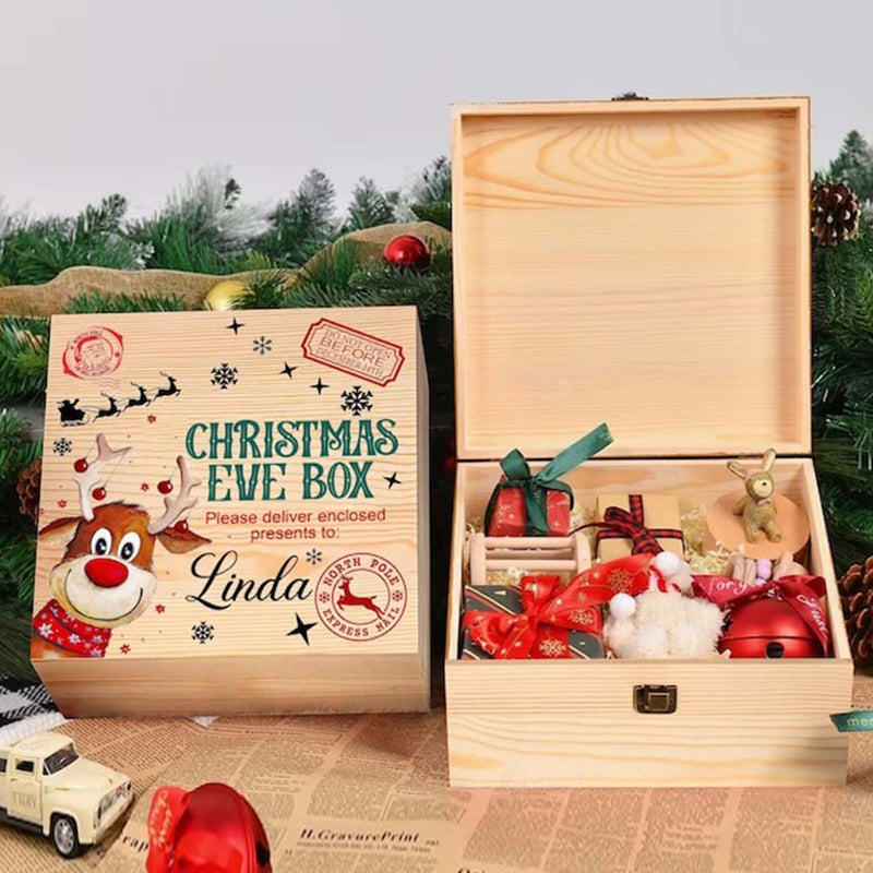 Personalised Christmas Eve Box Reindeer For Children