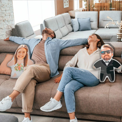 Personalized Face Pillow from Picture - Custom Funny Person Pillow To Boyfriend