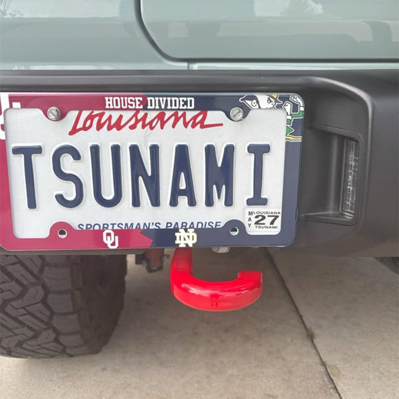 Personalized House Divided License Plate Frame Decorative License