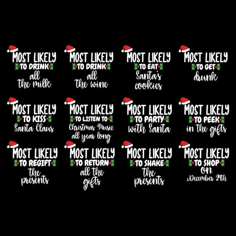 Most Likely To Christmas Shirt, Matching Family Shirts, Couples Christmas Pajamas