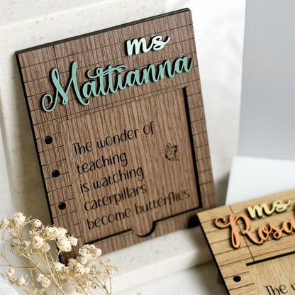 Teacher Gift End Of The Year Gift Teacher Appreciation Sticky Note Holder