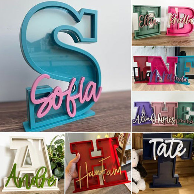 Personalized Name/ Initial Bank, Piggy Bank, Custom Piggy Bank, Coin Bank
