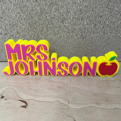 Personalized Desk Name Plate for Teachers