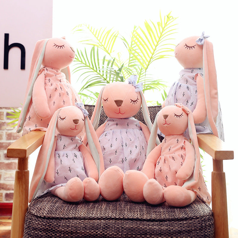 Personalised Easter soft toy bunny rabbit, new born baby girl gift 1st Birthday