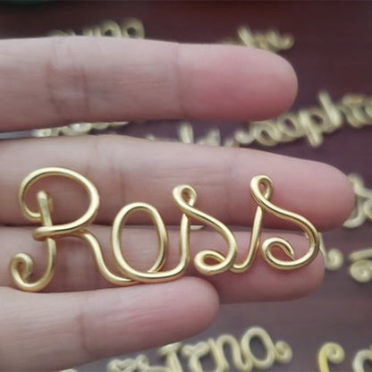 Personalised Wire Name Christmas Decoration, Custom Name Decoration