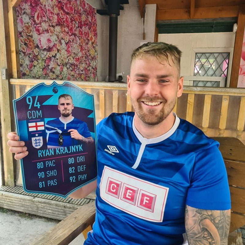 Personalised FIFA Card | Football Gift Fan Gift Custom Board For Son Dad Boyfriend Husband