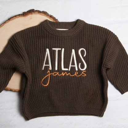 Personalized Embroidered Baby and Toddler Sweater