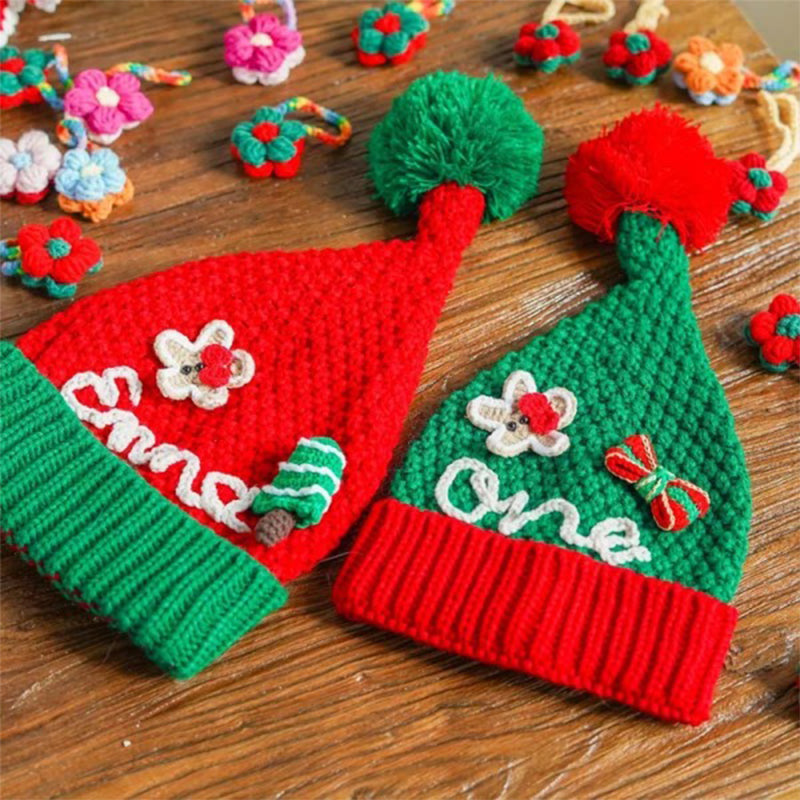 Personalized Crochet Santa Hat