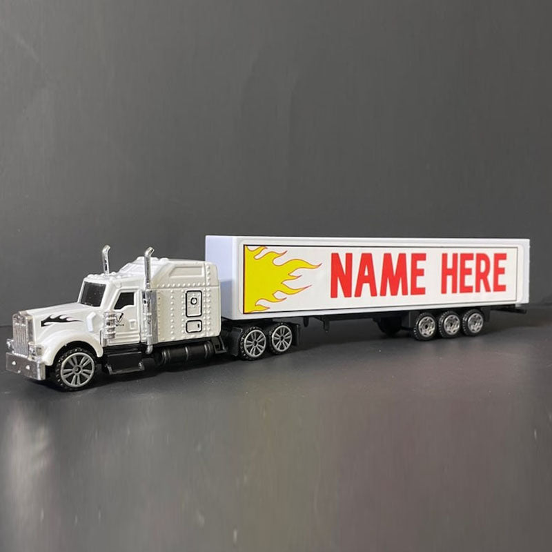 Personalized Toy Truck With Child Name
