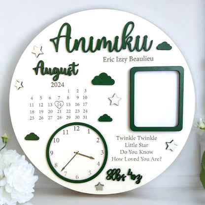 Baby Photo Keepsake Gift, Baby Birth Announcement, Newborn Gift