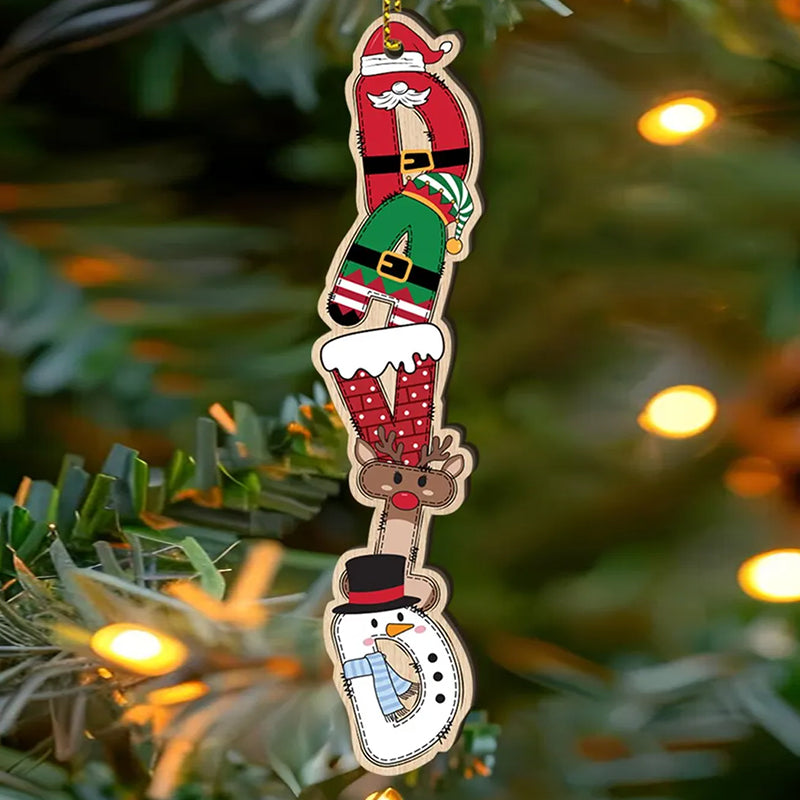 Custom Christmas Name Letter Ornament, Stocking Tag