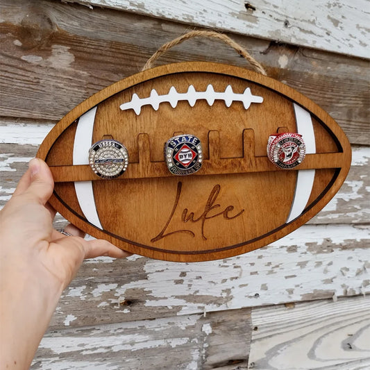 Football baseball hockey ring holder