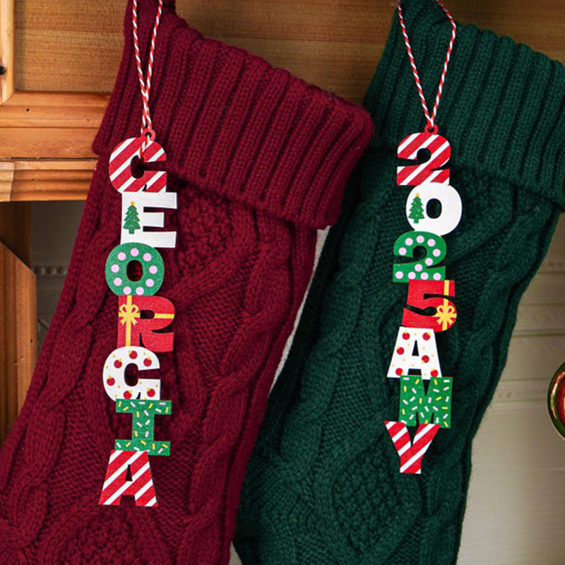 Custom Alphabet Christmas Ornament,Christmas Name Letter Ornament