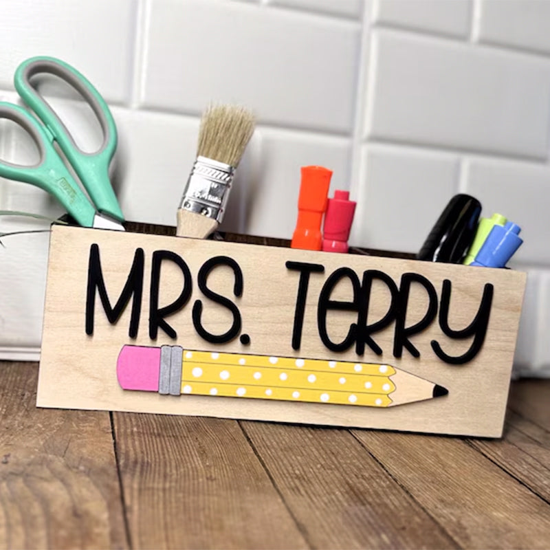 Teacher’s Gift Pencil Holder Desk Organizer