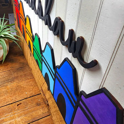 Personalized Teacher Crayon Door or Wall Sign, Classroom Sign, 3D