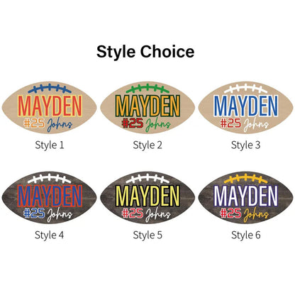 Football Name Sign, Personalized Nursery Wall Decor