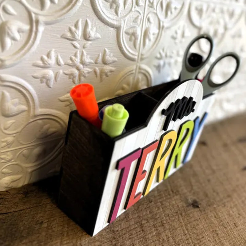 Teacher’s Gift Pencil Holder Desk Organizer