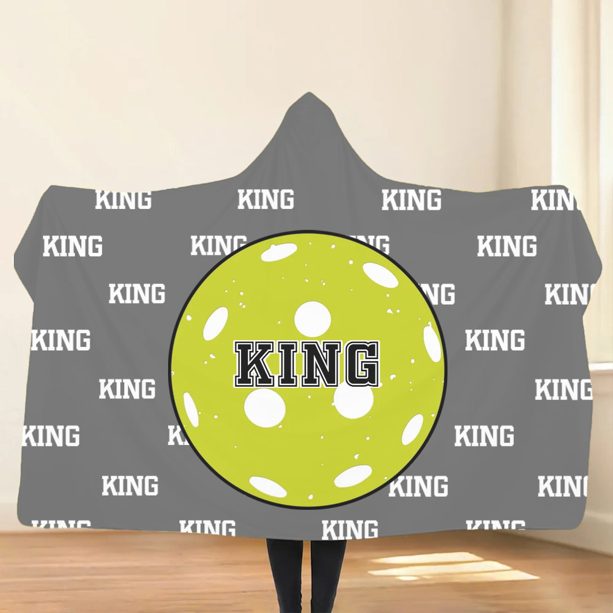 Personalized Baseball Basketball Ball Soft Multicolor Hooded Blanket