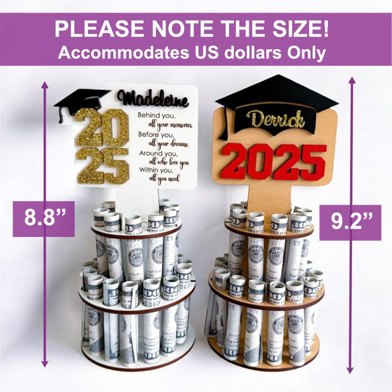 Personalized graduation money holder , graduation money tree gifts for her