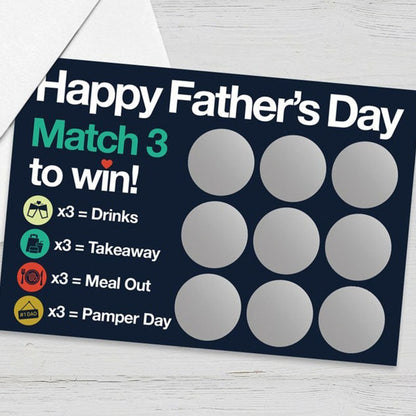 Birthday Gift for Dad, Gift for Dad, Birthday Card for Dad, Scratch Card for Dad