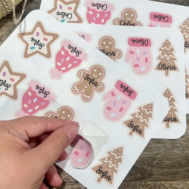 Personalized Christmas Gift Tag Stickers | Sticker Sheets