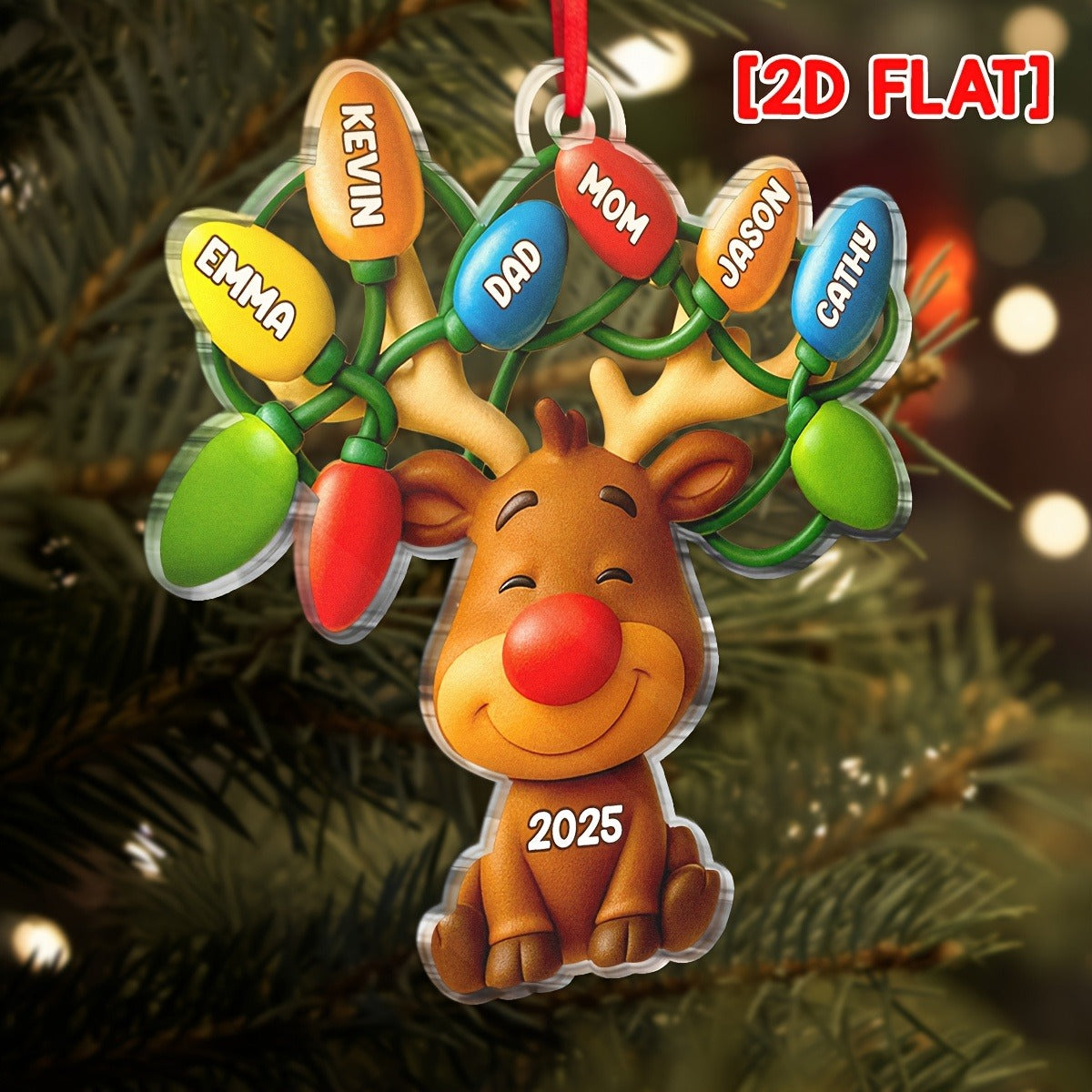 Personalized Custom Name/Text Acrylic Ornament
