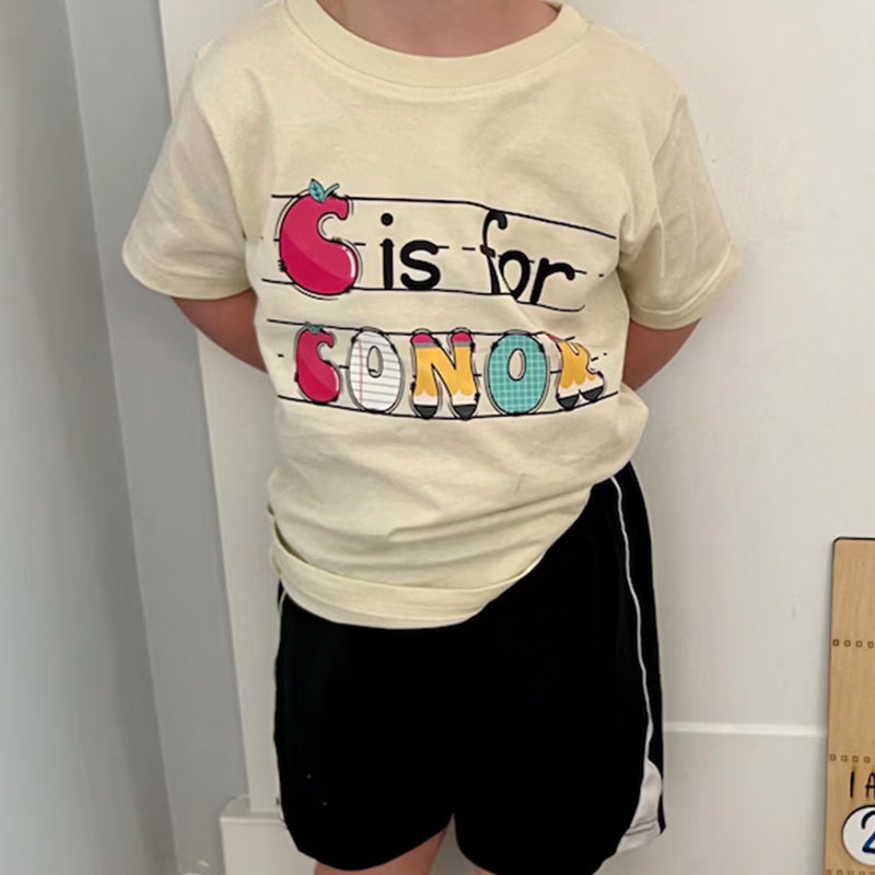 Custom Kids Name Back To School Shirt Shirt