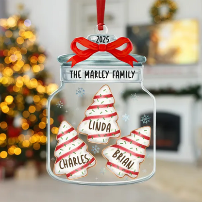 Christmas Ornaments, Personalized Family Name Christmas Ornaments