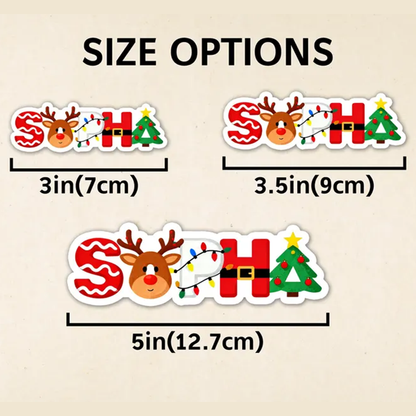 Personalized Christmas Present Labels/Custom Name Tags/Christmas Sticker