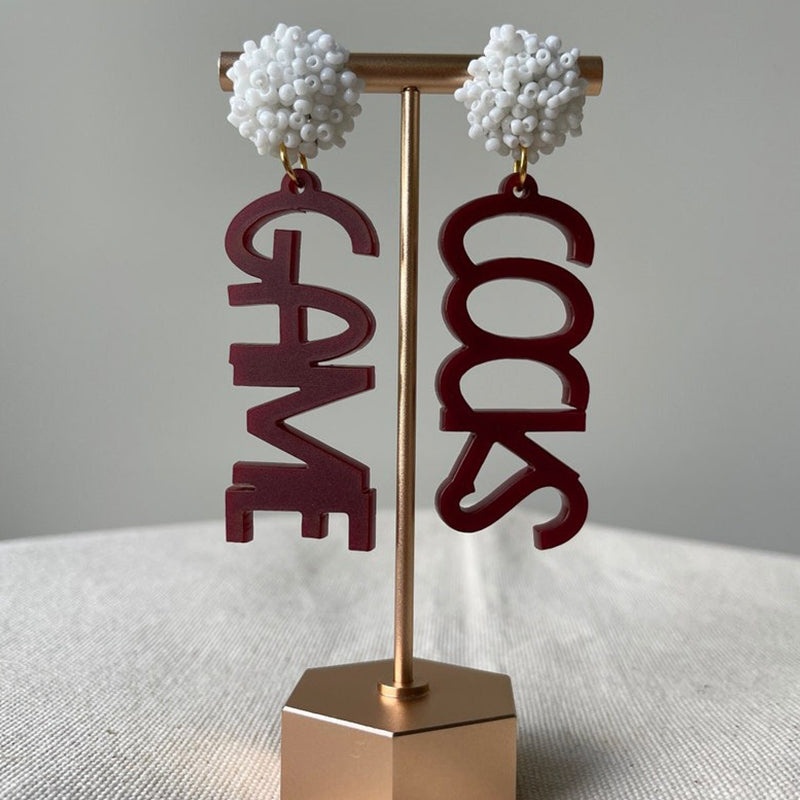 Personalized Custom Game Day Earrings