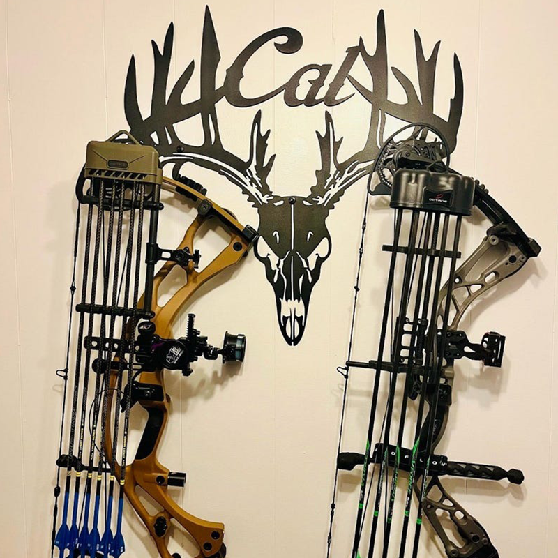 Custom METAL BOW HOLDER, Metal Bow rack