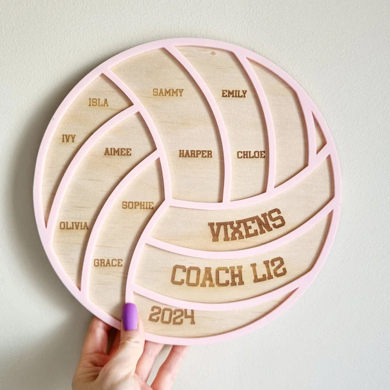 Personalised Netball Coach Plaque, Custom Netball Gift