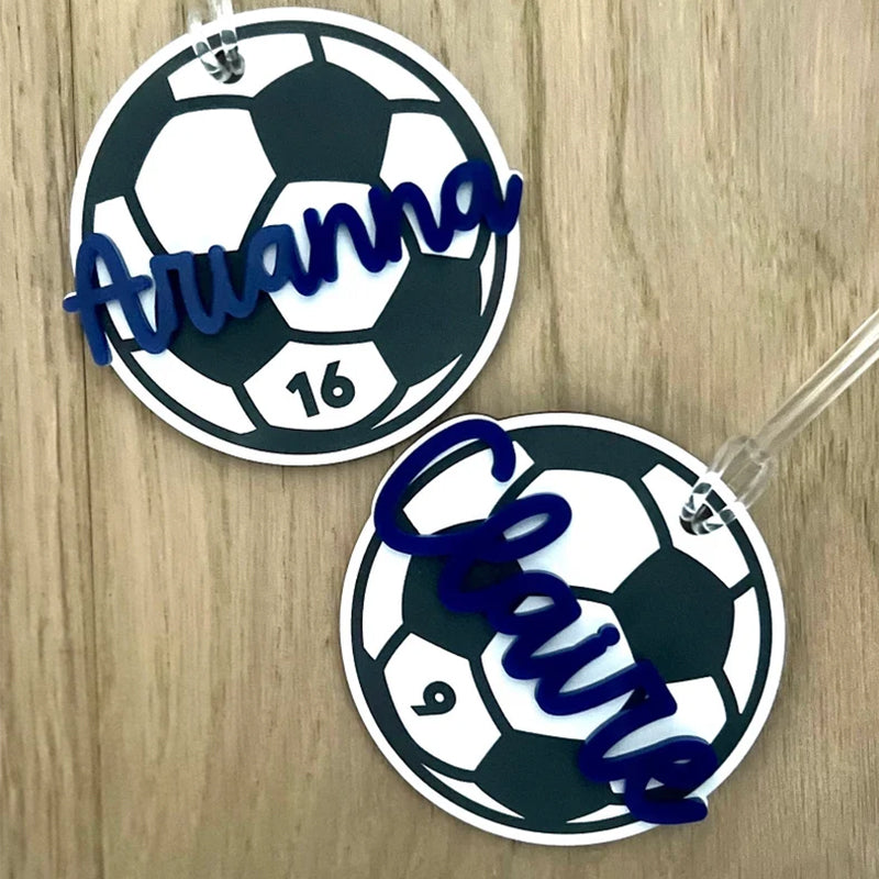 Personalized Name Tag Personalized Baseball Swimming Lacrosse Volleyball Hockey Soccer Dance Cheer Pom Tennis Football Hockey Track Pickleball Basketball Bag Tag