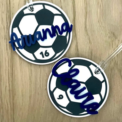Personalized Name Tag Personalized Baseball Swimming Lacrosse Volleyball Hockey Soccer Dance Cheer Pom Tennis Football Hockey Track Pickleball Basketball Bag Tag
