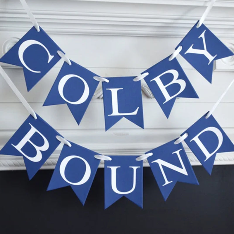 COLLEGE BOUND Banner Personalized University College Name Banner Graduation Gift