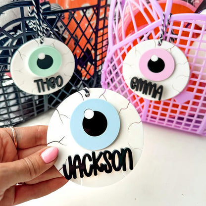 Halloween Basket Tags / Eyeball Name Tags / Boo Basket Tags