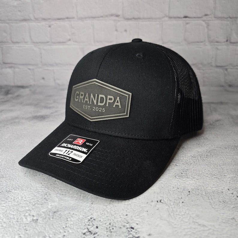 Custom Grandpa Hat, Grandpa Cap EST. any year 2024, 2025, etc