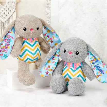 Embroidered 2026 Baby Bunny:Personalized Newborn Easter Gift