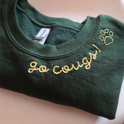 Custom Yarn Embroidered Sweatshirt